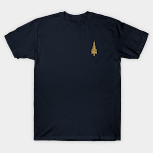 Retro Pixel Tree - Golden Edition T-Shirt